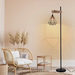 Bymaocar 110V Retro Smart Floor Lamp